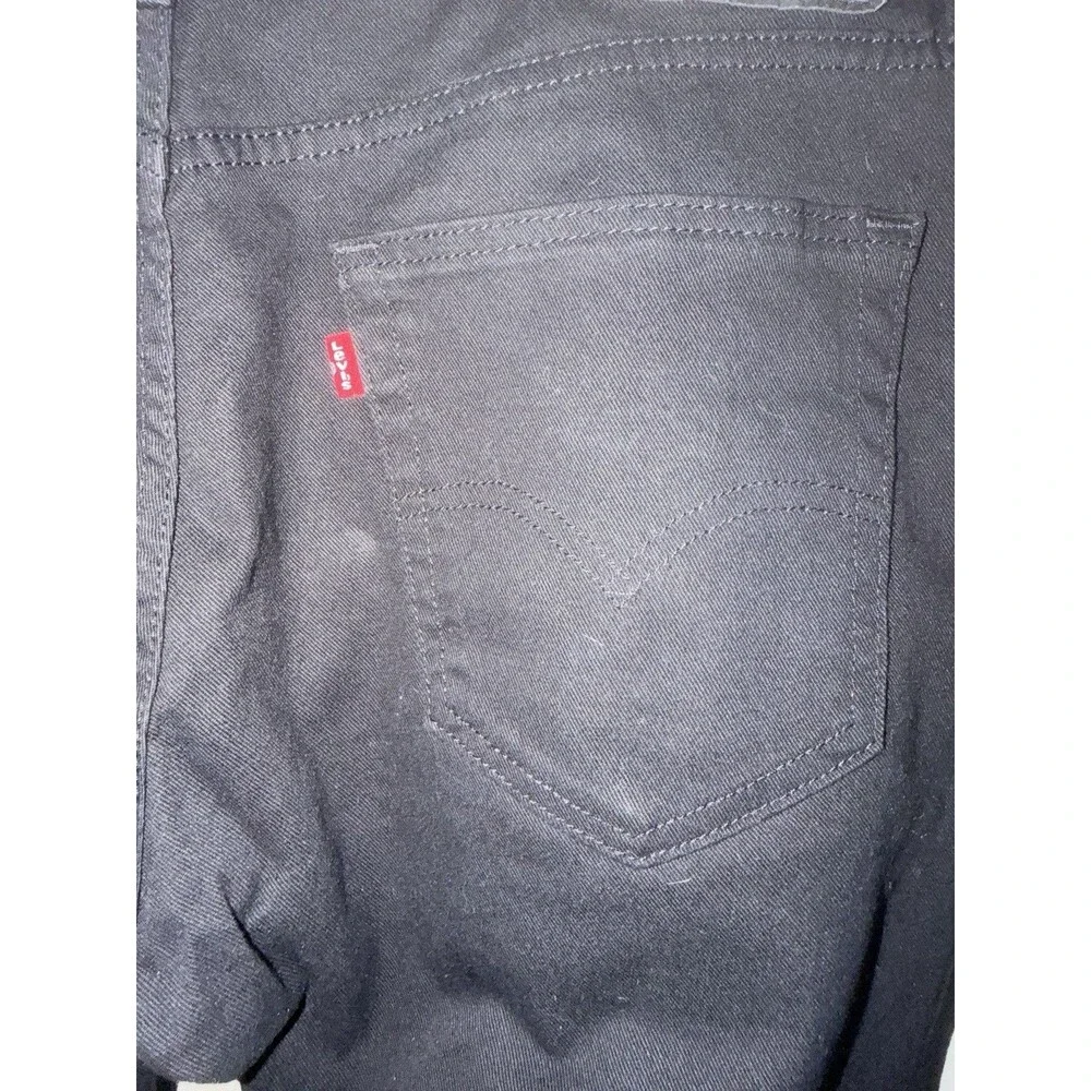 Levis 541 Athletic Fit Stretch Black Denim Jeans Mens Size 33 x 30